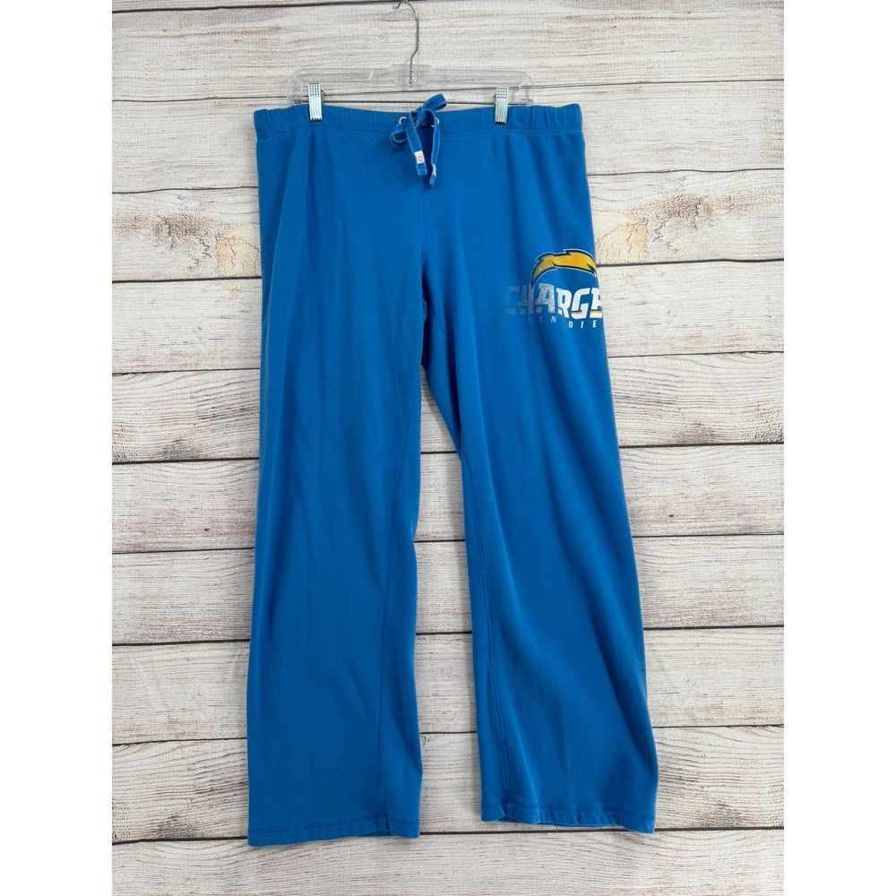 PINK Victoria's Secret Sweatpants Women L Blue NFL San Diego Chargers